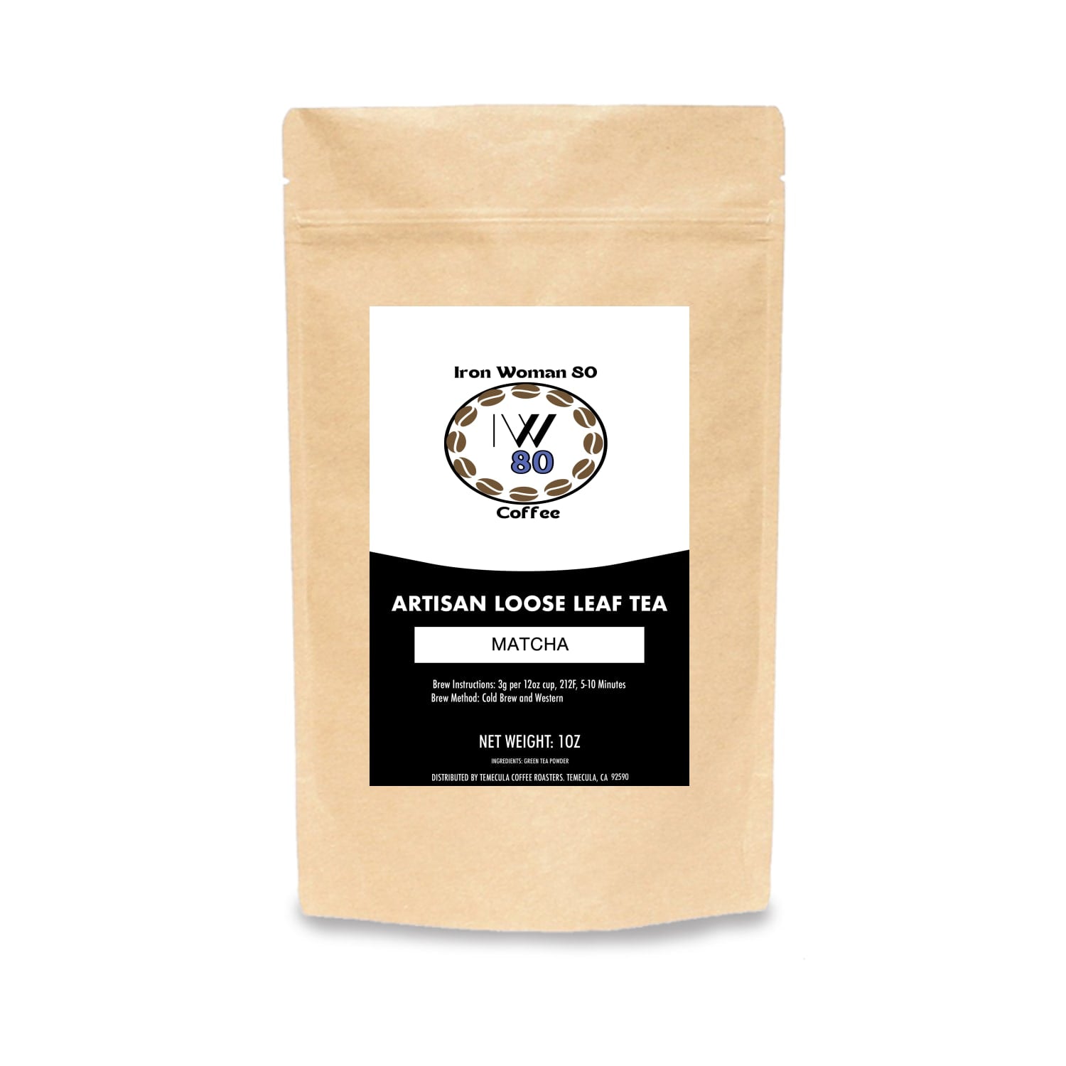 Matcha Ceremonial Grade Green Tea Powder | Smooth, Rich Umami | Iron Woman 80